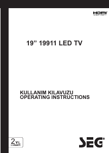 Handleiding SEG 19911 LED televisie