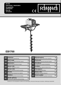 Instrukcja Scheppach EB1700 Świder ziemny