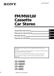 Manual Sony XR-4880 Car Radio