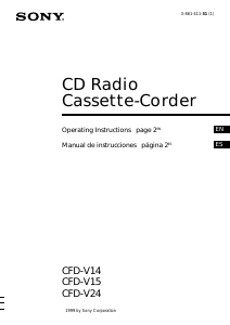 Handleiding Sony CFD-V24 Stereoset