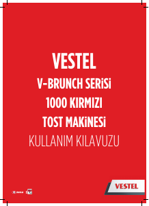 Kullanım kılavuzu Vestel V-Brunch 1000 Izgara tost makinesi