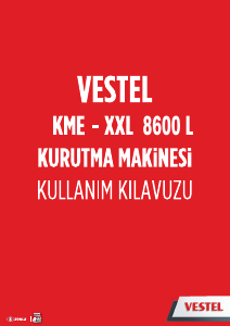 Kullanım kılavuzu Vestel KME-XXL 8600 L Kurutma makinesi