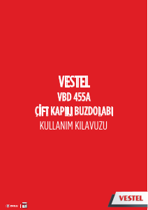 Kullanım kılavuzu Vestel VBD 455A Donduruculu buzdolabı