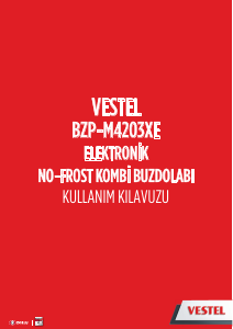 Kullanım kılavuzu Vestel BZP-M4203XE Donduruculu buzdolabı