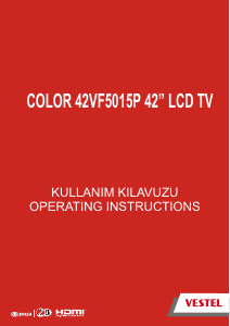 Kullanım kılavuzu Vestel 42VF5015P LCD televizyon