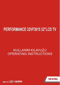 Kullanım kılavuzu Vestel 32VF3015 LCD televizyon