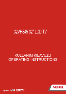 Kullanım kılavuzu Vestel 32VH845 LCD televizyon