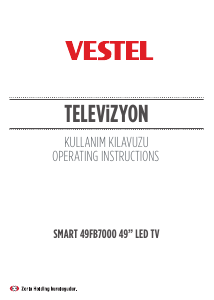 Kullanım kılavuzu Vestel 49FB7000 LED televizyon