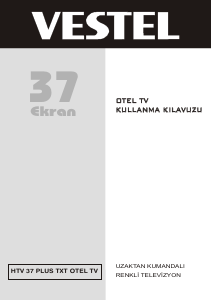 Kullanım kılavuzu Vestel HTV37PLUS LED televizyon
