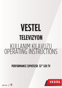 Kullanım kılavuzu Vestel 32PH3125D LED televizyon