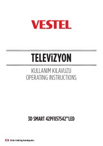 Kullanım kılavuzu Vestel 42PF8575 LED televizyon