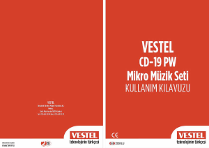 Kullanım kılavuzu Vestel CD-19 PW Stereo müzik seti