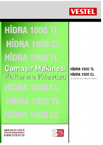 Kullanım kılavuzu Vestel Hidra 1000 CL Çamaşır makinesi