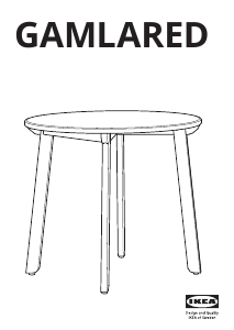 Használati útmutató IKEA GAMLARED Kisasztal