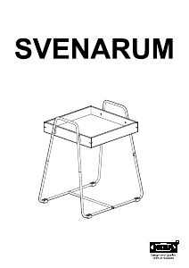 Manual IKEA SVENARUM Mesa de apoio