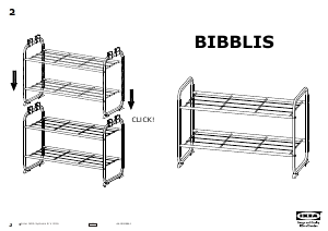 Bruksanvisning IKEA BIBBLIS Skoskåp