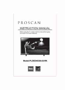 Handleiding Proscan PLDED4030A-B-RK LED televisie