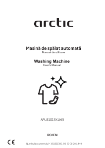 Manual Arctic APL81013XLW3 Mașină de spălat