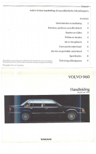 Handleiding Volvo 960 (1992)