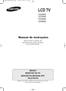 Manual Samsung LE46M51B Televisor LCD