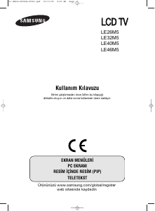 Kullanım kılavuzu Samsung LE46M51B LCD televizyon