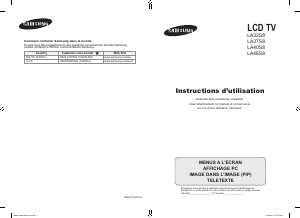 Mode d’emploi Samsung LE46S81B Téléviseur LCD