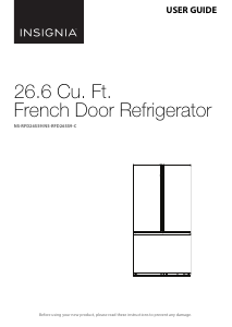 Manual Insignia NS-RFD26SS9 Fridge-Freezer