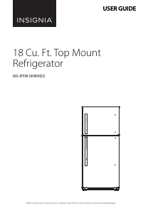 Manual Insignia NS-RTM18WHD2 Fridge-Freezer