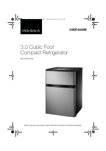 Manual Insignia NS-CF31SS6 Fridge-Freezer