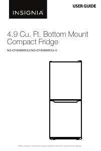 Manual Insignia NS-CF49BMSS2 Fridge-Freezer