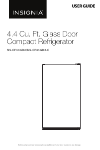 Manual Insignia NS-CF44GD2 Refrigerator