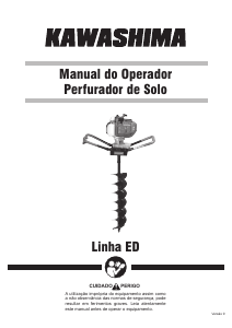 Manual Kawashima ED 43E-BS Perfurador de solo