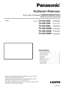 Kullanım kılavuzu Panasonic TH-42LF8W LCD ekran
