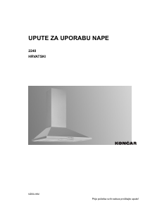 Priručnik Končar NZ60LIKM Kuhinjska napa