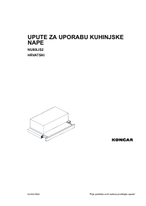 Priručnik Končar NU60LISM2 Kuhinjska napa