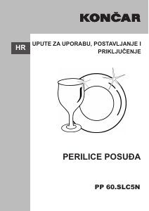 Priručnik Končar PP 60.SLC5N Perilica posuđa