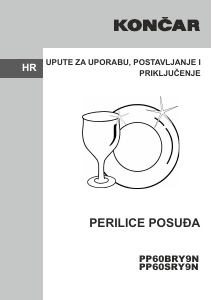 Priručnik Končar PP60BRY9N Perilica posuđa