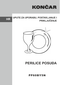 Priručnik Končar PP60BY5N Perilica posuđa