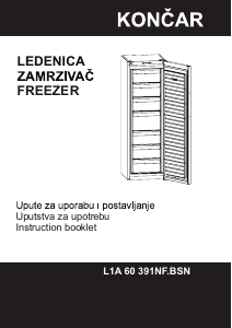 Manual Končar L1A 60 391NF.BSN Freezer