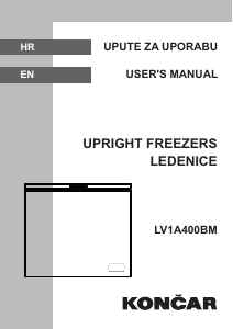 Manual Končar LV1A400BM Freezer