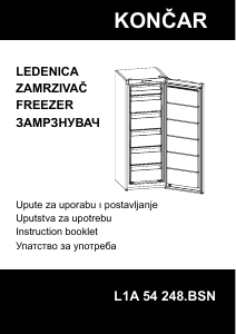 Priručnik Končar L1A 54 248.BSN Zamrzivač