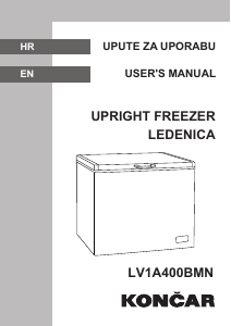 Priručnik Končar LV1A400BMN Zamrzivač