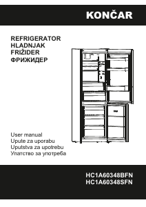 Manual Končar HC1A60348BFN Fridge-Freezer