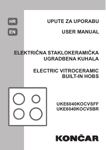 Priručnik Končar UKE 6040 KOCVSFF Ploča za kuhanje