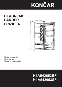 Manual Končar H1A542653BF Refrigerator