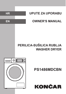 Priručnik Končar PS1486MDCBN Perilica – sušilica