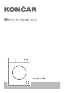 Priručnik Končar PR 10 7.FCD3N Stroj za pranje rublja