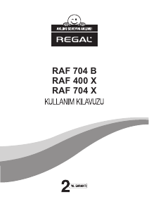 Kullanım kılavuzu Regal RAF 704 B Fırın