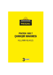 Kullanım kılavuzu Regal Pratica 1005 T Çamaşır makinesi