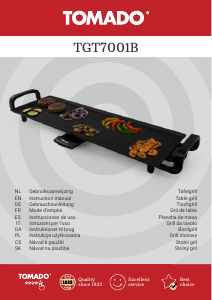 Bedienungsanleitung Tomado TGT7001B Tischgrill